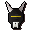 black h'ween mask